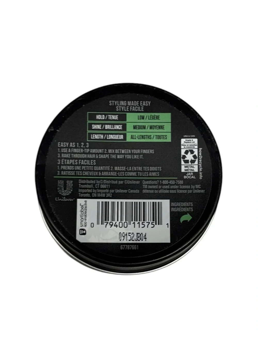 AXE Styling Conditioning Cream Low Hold Medium Shine 2.64 oz Hair Cream
